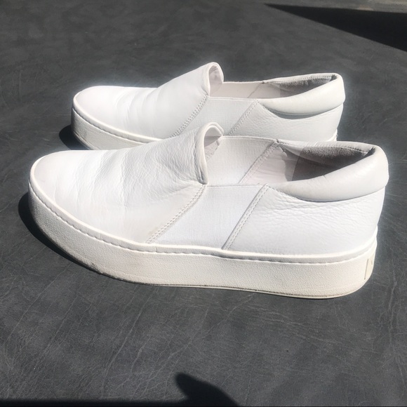 vince white platform sneakers